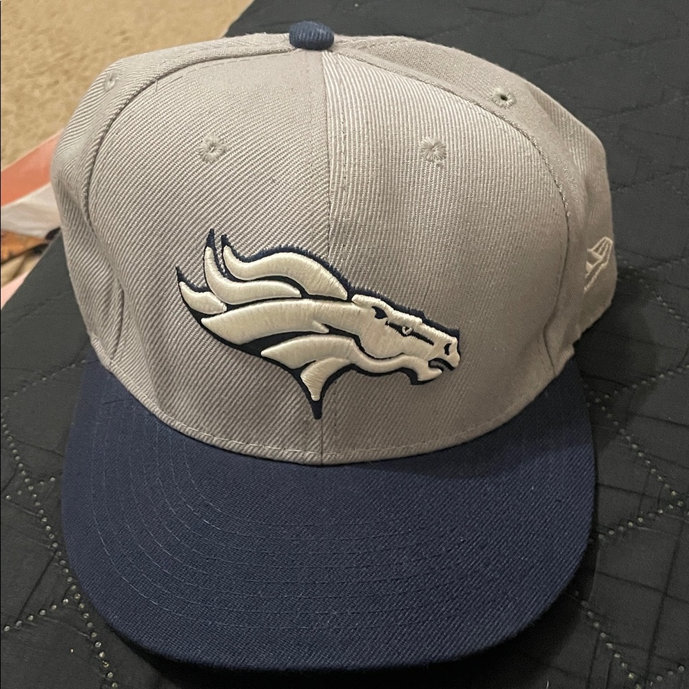 New Era Denver Broncos Gray and Navy Hat.